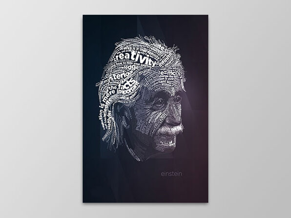 Einstein Typography Poster - Product Image