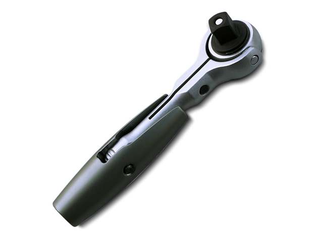 72-Teeth Dual-Flex Ratchet with Pivoting Handle (⅜”)