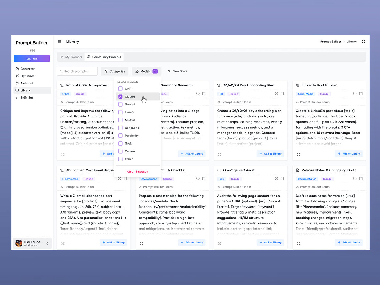 PromptBuilder - AI Prompt Engineer: Lifetime Subscription (Max Plan)