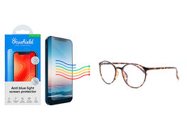 Ocushield Anti-Blue Light Screen Protector & Glasses Bundle 