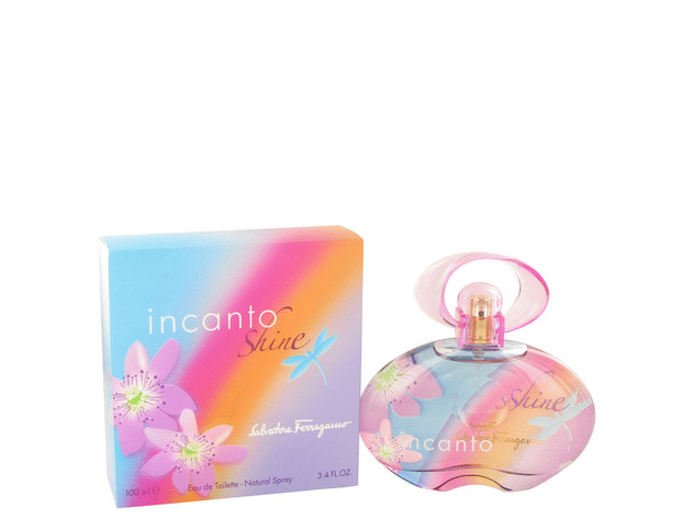 3 Pack Incanto Shine by Salvatore Ferragamo Eau De Toilette Spray 3.4 oz for Women