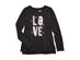 Epic Threads Big Girls Love T-Shirt Black Size Extra Large