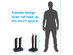 Costway 2-Shoe Electric Shoe Dryer Warmer Portable Adjustable Boots Socks Gloves W/Timer - Black