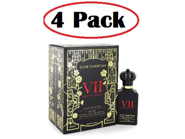 4 Pack of Clive Christian VII Queen Anne Rock Rose by Clive Christian Perfume Spray 1.6 oz