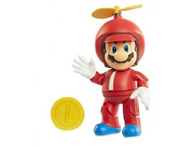 Action Figure Toy - World Of Nintendo - Propeller Mario - 4 Inch - Wave 13