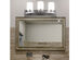Costway 3 Light Glass Wall Sconce Modern Pendant Lampshade Fixture Vanity Metal Bathroom - White
