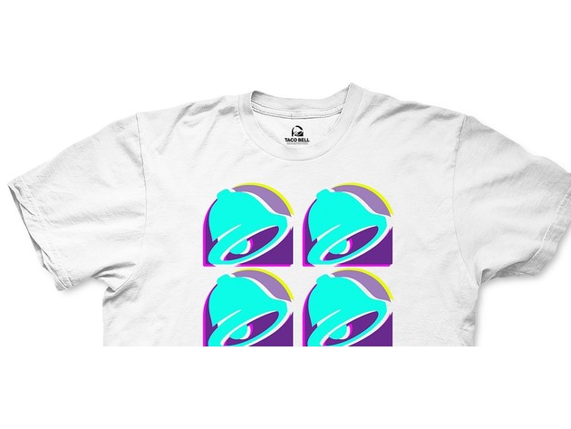 Taco Bell Repeat Men's Graphic T-Shirt White Size Large