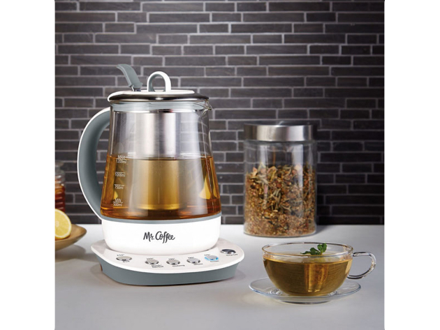 Mr. Coffee BVMC-HTK100 1.2 L Hot Tea Maker and Kettle White - White