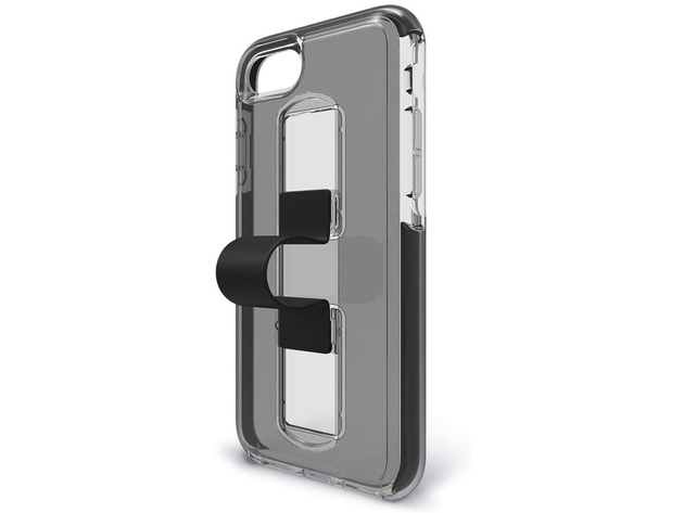 BodyGuardz Apple iPhone 8/7/6s/6 SlideVue Case with Wireless Charging Compatibility, Smoke/Black