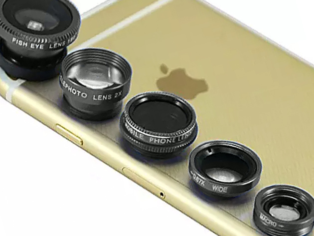 Clip & Snap Smartphone Camera Lenses: 5-Pack