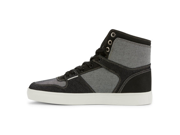 Levi's Mens Mason Hi 501 Fashion Denim Hightop Sneaker Shoe - 10 M Black/Charcoal