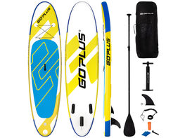 Goplus 11ft Inflatable Stand Up Paddle Board 6'' Thick W/Leash  Backpack Aluminum Paddle