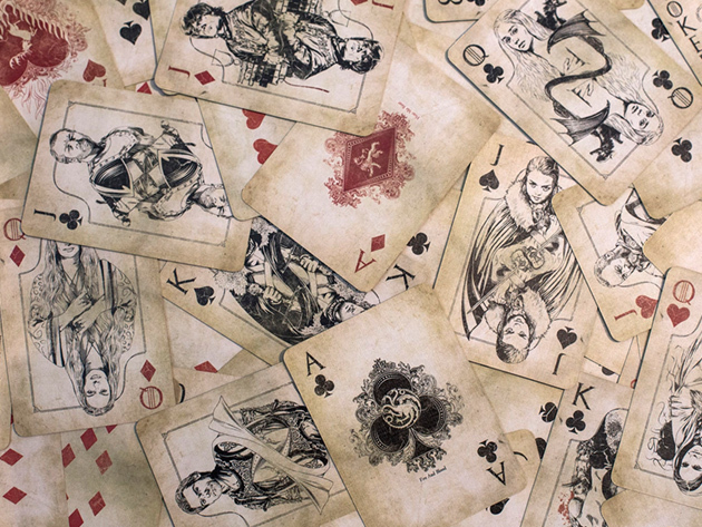 The Game Of Thrones Battle-Worn Playing Cards