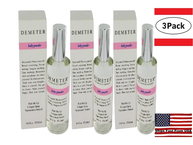 3 Pack Demeter Baby Powder by Demeter Cologne Spray 4 oz for Women