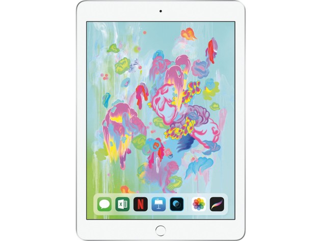 Apple iPad 9.7" 6th Gen (Wi-Fi Only), 32 GB, Silver (Certified Refurbished)
