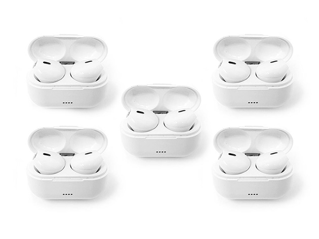 AirTaps Wireless Bluetooth Earbuds with Charging Case: 5-Pack