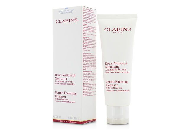 Clarins by Clarins Gentle Foaming Cleanser With Cottonseed ( Normal / Combination Skin --125ml/4.4oz 100% Authentic