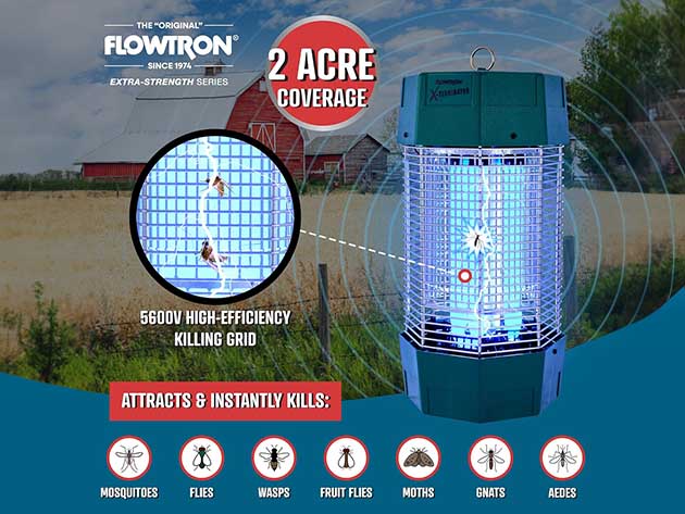 Flowtron 2 Acre Outdoor Electric Bug Zapper