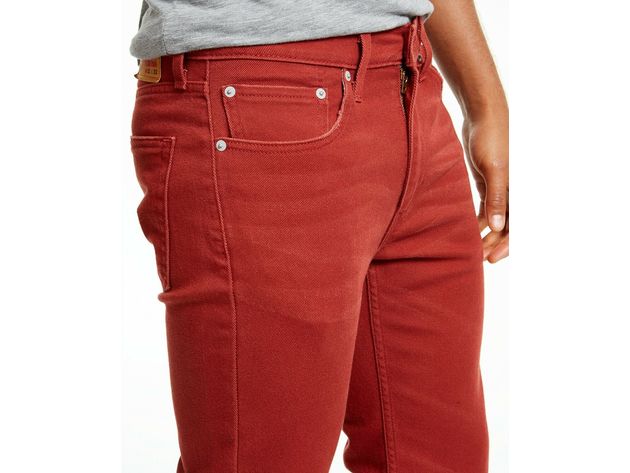 Levi's Men's 514 Straight Fit Jeans Orange Size 33x34