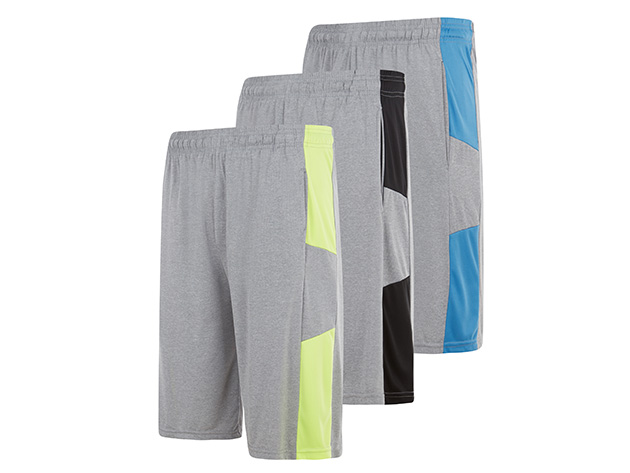 Athletic Shorts for Men with Pockets (3-Pack, Set B/X-Large)