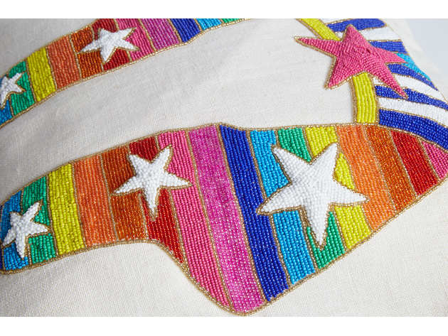 Jonathan Adler Sphinx Beaded Pillow - 20" Square