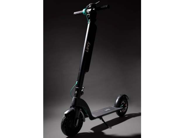 Levy Plus Electric Scooter - Green / 10" Solid Tires / 12.8aH Battery