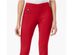 Alfani Women's Tummy-Control Pull-On Skinny Pants Regular Short And Long Lengths Red Size 14