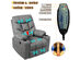 Costway Lift Chair Electric Power Recliner w/Remote and Cup Holder Living Room Furniture - Gray