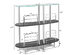 Costway Bar Table Wine Storage Home Liquor Pub Table w/Tempered Glass Top & 2 Shelves