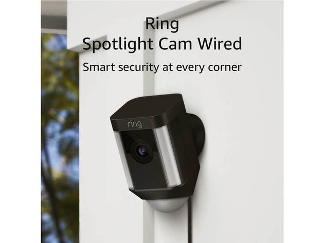 Ring RINGSPOTWIRB Spotlight Camera Wired - Black