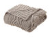 Rosa Chenille Diamond Cable Knit Throw (Taupe)