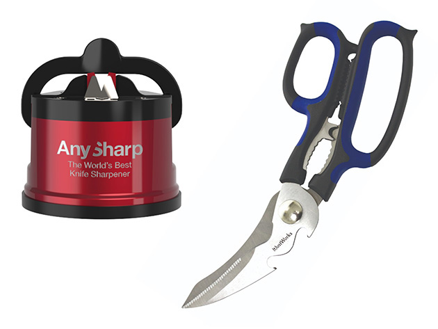 AnySharp Pro Knife Sharpener & Smart Scissors Set