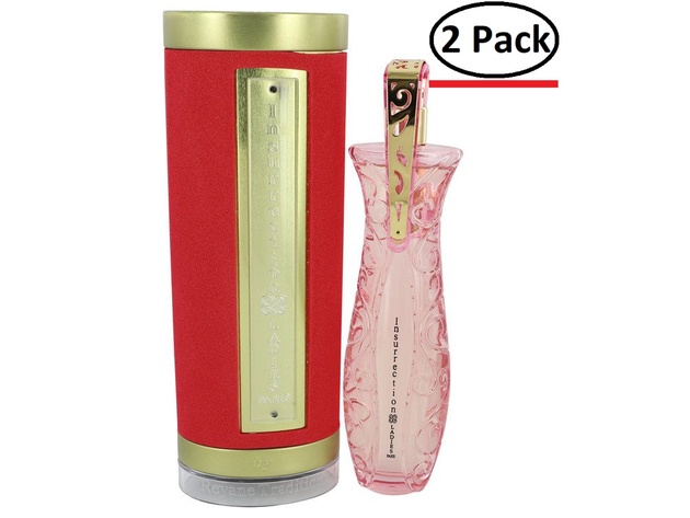 INSURRECTION by Reyane Tradition Eau De Parfum Spray 3.4 oz for Women (Package of 2)