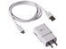 Samsung Fast Charging Adapter Travel Charger + (2) 5 foot Micro USB Data Cables - White 3 Pack
