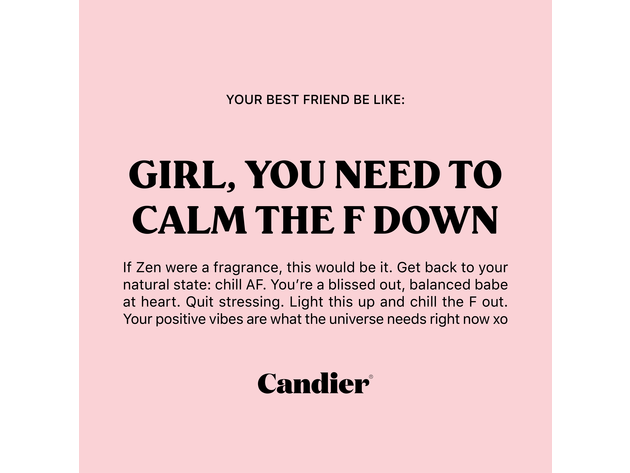 Candier Calm The F Down Candle