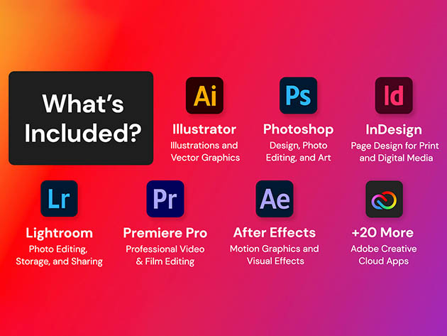 Adobe Creative Cloud All Apps 100GB: 3-Month Subscription | Android ...