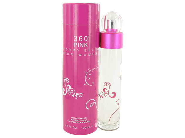 3 Pack perry ellis 360 Pink by Perry Ellis Eau De Parfum Spray 3.4 oz for Women