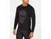 INC International Concepts Men's Metallic Skull Sweater Black Size Large