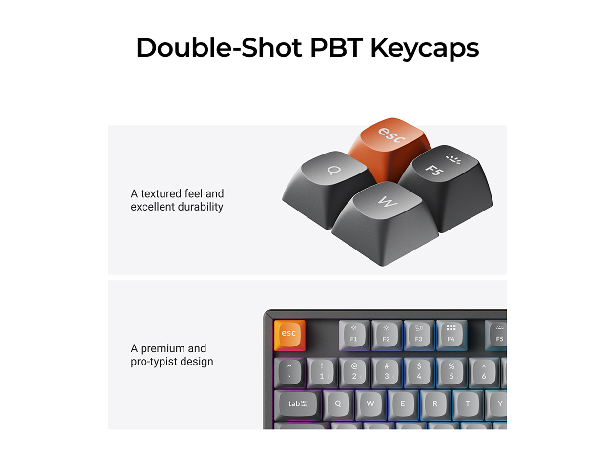 K8 Max Wireless Mechanical Keyboard (RGB Backlight/Red Switches - Hot Swappable)