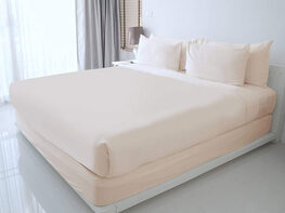 100% Egyptian Cotton Sheet Set (Ivory/Queen)