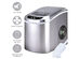 Costway Sliver Portable Compact Electric Ice Maker Machine Mini Cube 26lb/Day - Sliver