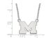 Sterling Silver U of Michigan Small Pendant Necklace