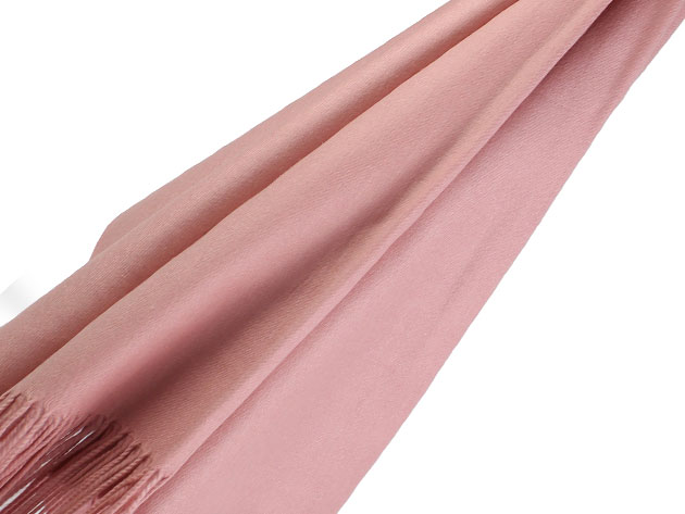 Lavisha Cashmere-Blend Shawl (Baby Pink)