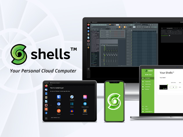 Shells™ Personal Cloud Computer: 1-Yr Subscription [Plus Plan]