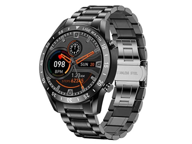 Men's Smartwatch with Stainless Steel Band