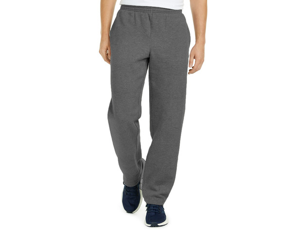 Ideology Men's Open-Hem Fleece Sweatpants Charcoal Size Medium