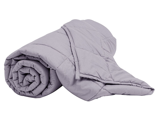Kathy Ireland Weighted Blanket (Silver/7lbs, 41"x 60")