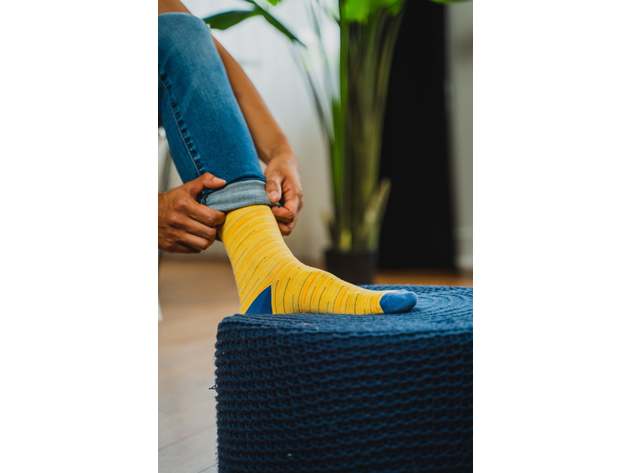Yellow Lasers by Society Socks