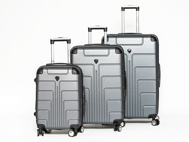 Vittorio Picco 3-Piece Luggage Set (Silver)