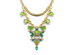 Emerald & Chartreuse Statement Necklace By "The Countess" Luann de Lesseps